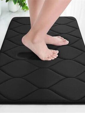 Memory Foam Bath Mat Non Slip Bathroom Rug Soft Absorbent Shower Floor Mat